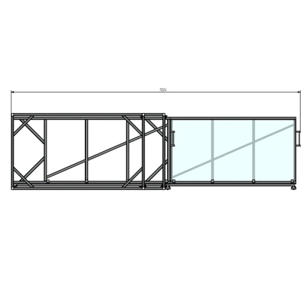 Стеллаж для вертикального хранения листового металла 3,0х1,5_1т_6к